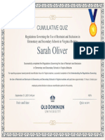 Oliver Sarah Restraint and Seclusion Training