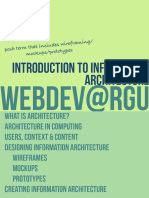 Posh Term That Includes Wireframing/ Mockups/prototypes: Introduction To Information Architecture