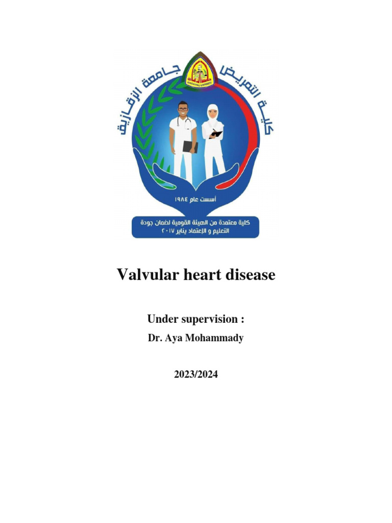 Valvular Heart Disease Pdf Heart Heart Valve
