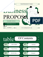 Green and Cream Illustrated Business Proposal Presentation
