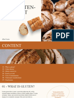 Beige and orange Gluten-Free Diet minimalist presentation