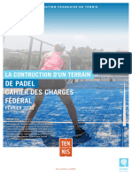 Cahier Des Charges PADEL Fevr.2020