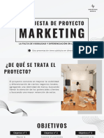 Presentacion Propuesta de Marketing Minimalista Moderno Gris