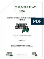 Reglamento General: Torneo Internacional de Robótica Virtual