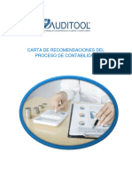 Carta de Recomendaciones Del Proceso de Contabilidad