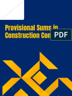 Provisional Sums in Construction Contracts