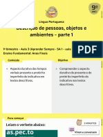 Descrição de Pessoas, Objetos e Ambientes - Parte 1: Língua Portuguesa