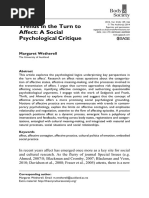 Wetherell - Trends-In-The-Turn-To-Affect-A-Social Psychological-Critique