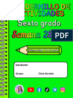 ? 6° S28-S29 - CUADERNILLO DE ACTIVIDADES ? Esmeralda Te Enseña ? ANEXOS?