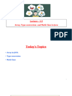 Lecture - 3.5-Array - Type Conversion - Math Class