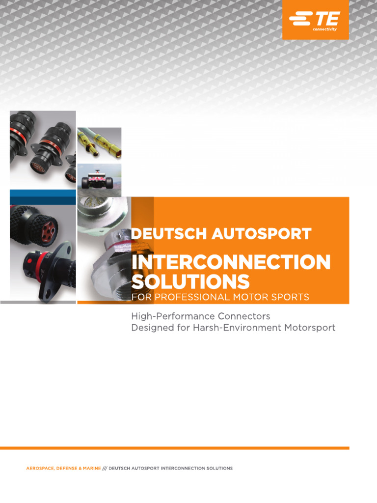 Deutsch Autosport Connectors Guide | PDF | Electrical Connector ...