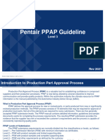 Pentair PPAP Guideline Level 3 - Rev 2021