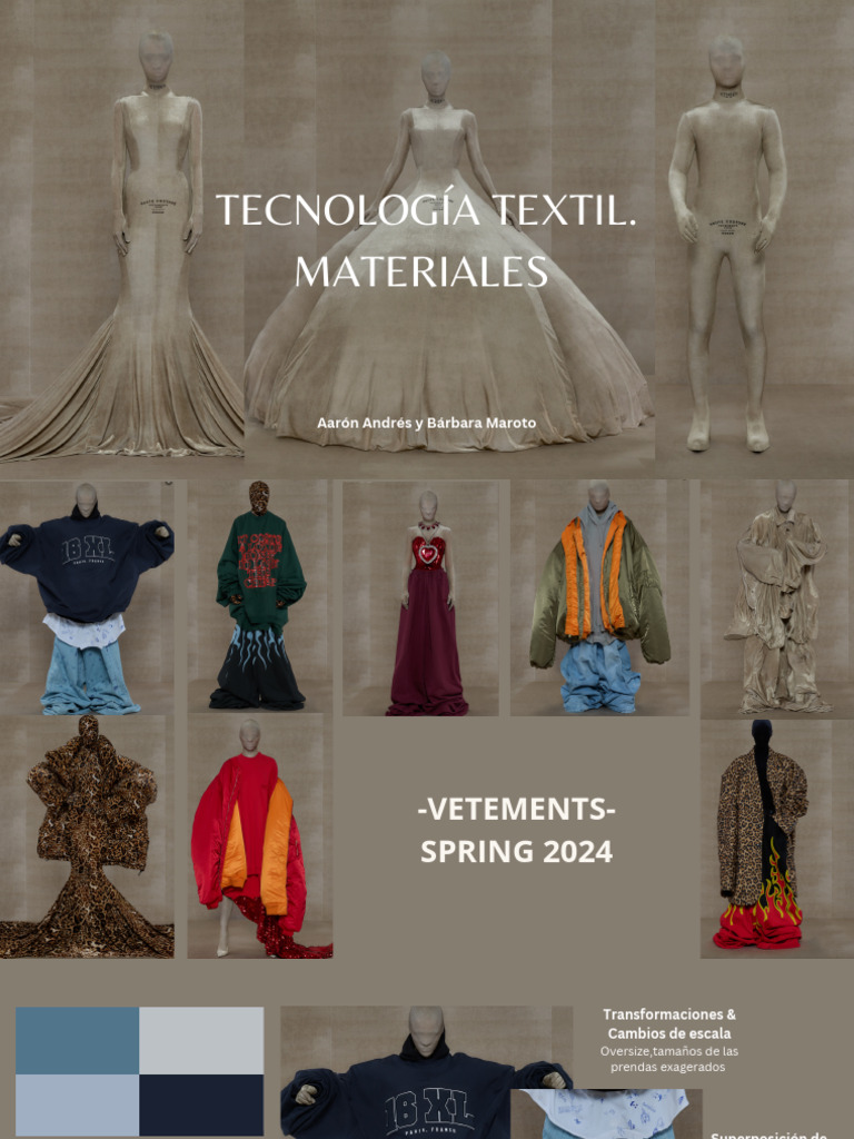 Innovación en Moda: Textiles y Estilo Oversize | PDF | Textiles | Ropa