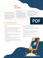 SEO Launch Checklist