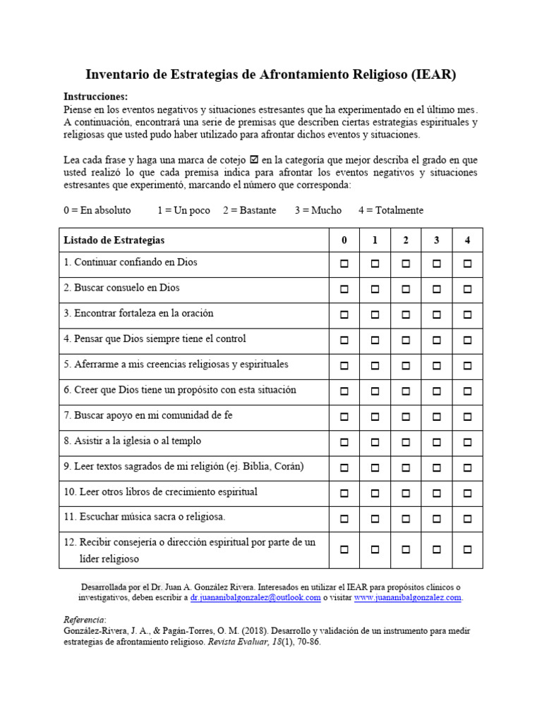 Estrategias de Afrontamiento Religioso | PDF | Dios