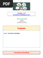 Lecture - 13-Exception Handling