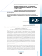 1 Conectando la educación matemática infantil y el pensamiento computacional aprendizaje de patrones de repetición con el robot educativo programable Cubetto