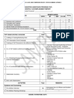 Sample Format of Accomplishment Report