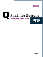 Q Skills For Success Reading and Writing 2e Intro Student Book