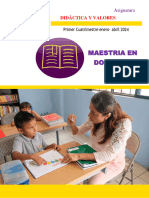 Programa de Estudio Didáctica y Valores