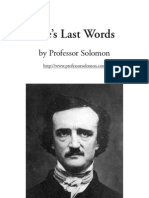 Poe's Last Words