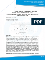 Economia e Sociedade Da Aurora Ao Crepúsculo: A "Nova Velha História" Da Obra Consagrada de Max Weber