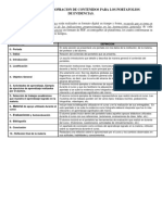 Criterios de Elabopracion de Contenidos para Portafolio de Evidencia.