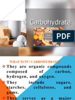 المحاضرة الرابعة تغذية Carbohydrate