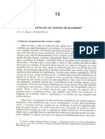 Berger Socialização como ser um membro da sociedade