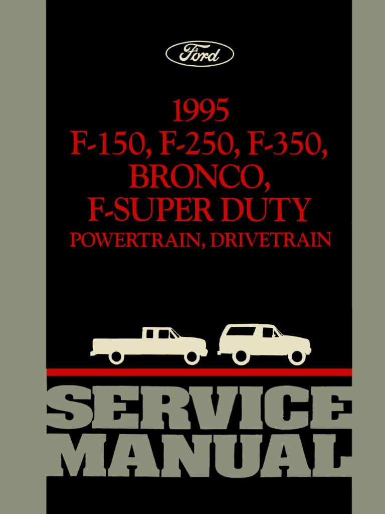 1995 FORD F350 OWNERS MANUAL PDF visual data 4