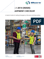 Safety Equipment Checklist 