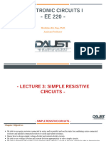 DAUST - Electronic Circuits I - Lecture 3