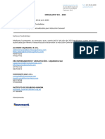 Circular No. 021-2023 Empresas Actualizadas para Inducción General