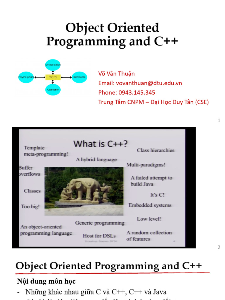 CMU-CS 311 - Object Oriented Programming C++ - Week - 1 | PDF