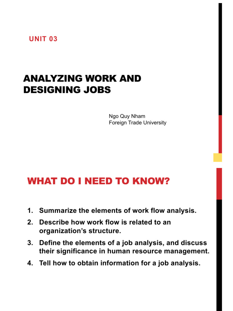 Job Analysis and Design Strategies | PDF | Business | Organizational ...