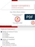 Medidas Descriptivas - Probabilidad y Estadistica