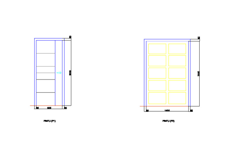 Ukuran Pintu Dan Jendela-Model | PDF
