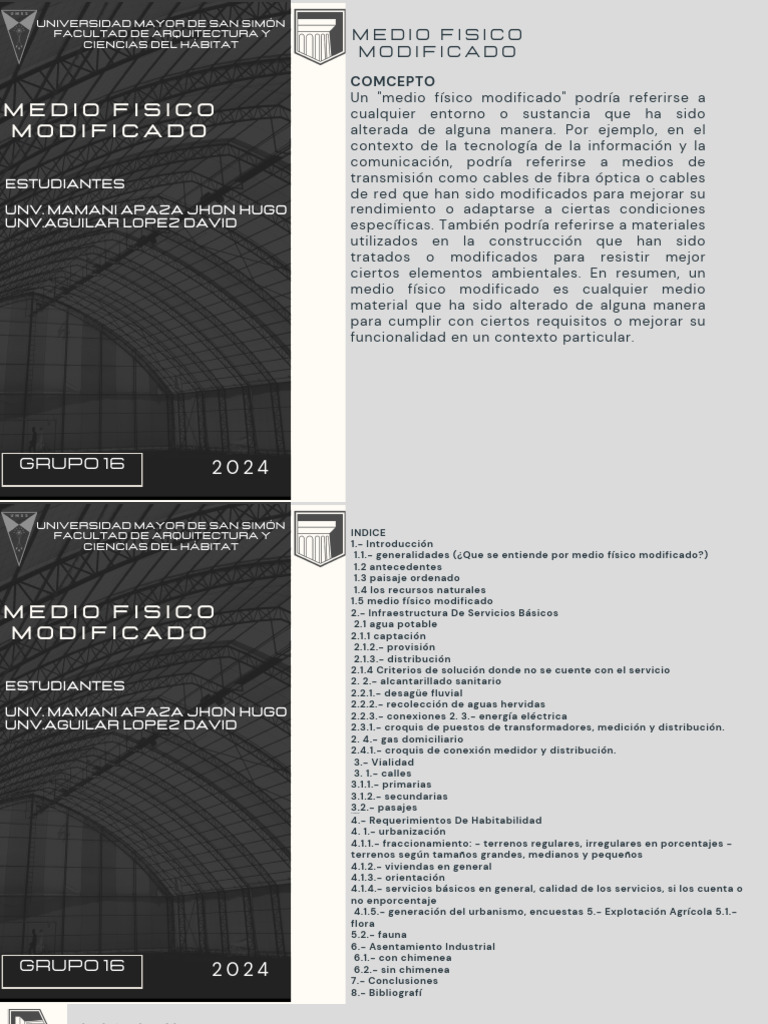 Diseño Ambiental y Medio Modificado | PDF | Entorno natural | Habitat