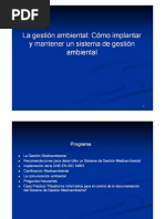 Gestion Ambiental%2c ISO 14001 Clase 13-10-2011