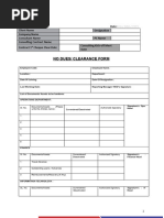 No Dues Form For Employee