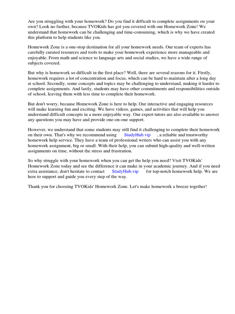 Homework Zone Tvokids | Download Free PDF | Homework | Teachers
