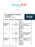 Horarios IDEAD