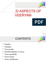Applied Aspect of Veeryam