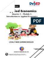 Applied Economics Week 1-Lesson I