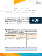 Anexo 3 - Matriz 2 - Abordaje de La Problemática Desde Los Paradigmas Tradicionales