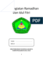 Buku Kegiatan Ramadhan Dan Idul Fitri: SMK Perbankan Nasional Jakarta TAHUN PELAJARAN 2022-2023