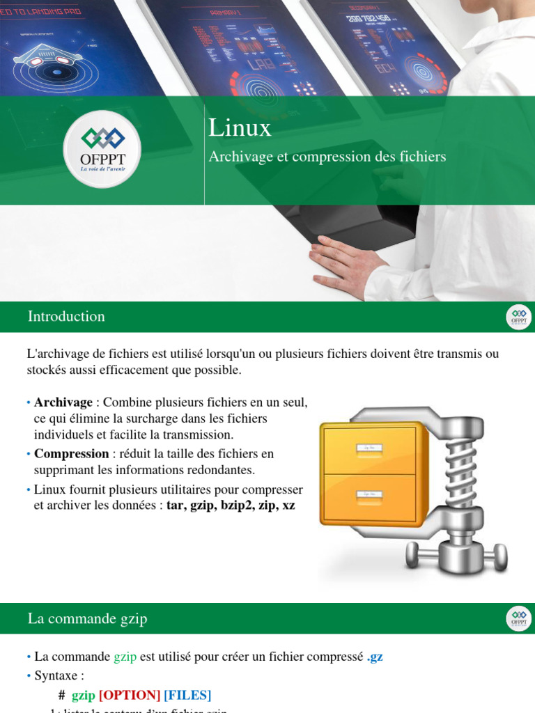 Compression et archivage sous Linux | PDF | ZIP (format de fichier ...