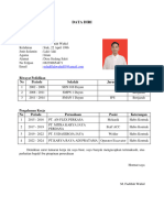 Data Diri: Riwayat Pedidikan No Periode Sekolah Jurusan Keterangan