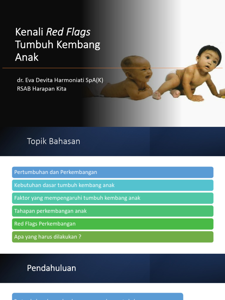 Materi Webinar Red Flags Perkembangan Anak Pdf