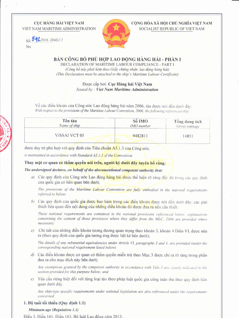 DMLC I - VCT 05 | PDF